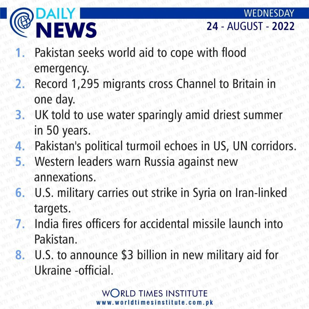You are currently viewing Daily News 24-08-22