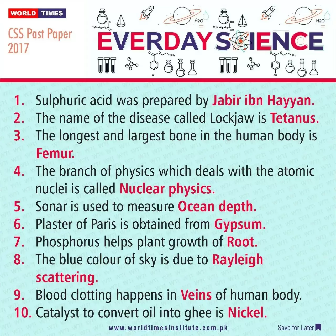 Everyday Science – Jahangir's World Times