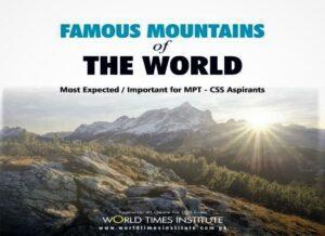 Read more about the article Famous Mountains of The World