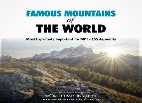 Read more about the article Famous Mountains of The World