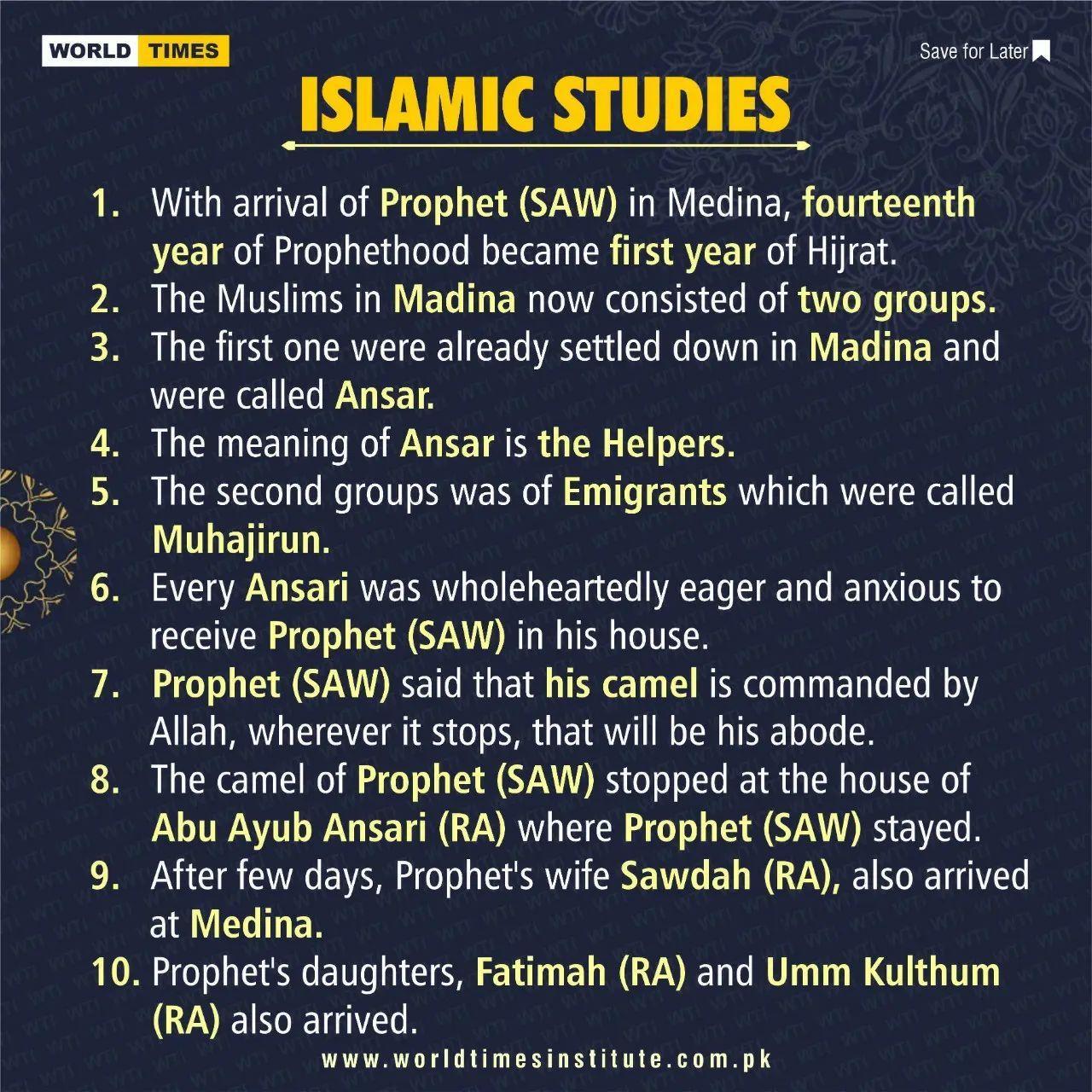 Read more about the article Islamic Studies 29-08-2022
