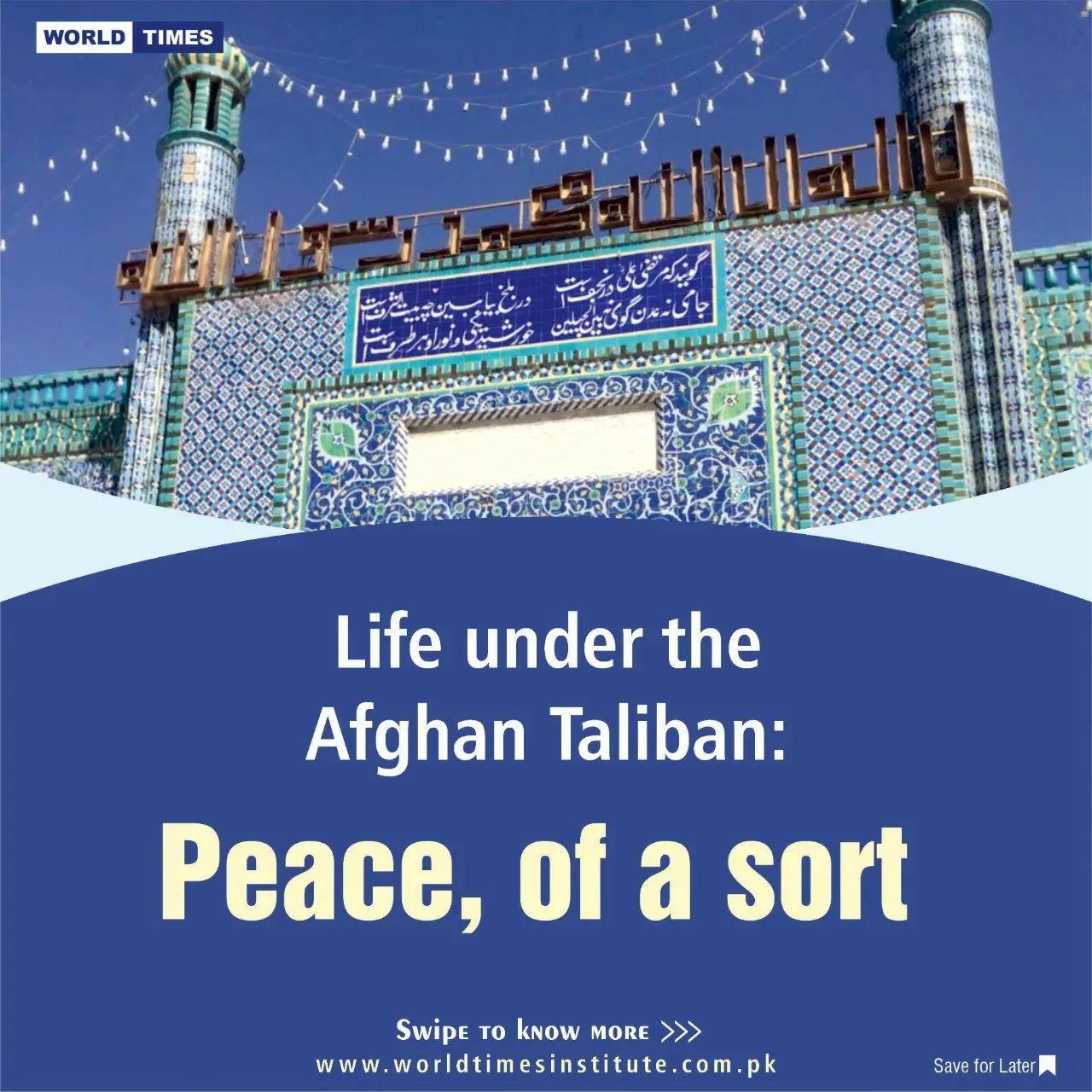 Read more about the article Life under the Afghan Taliban: Peace, of a sort. 29-08-2022