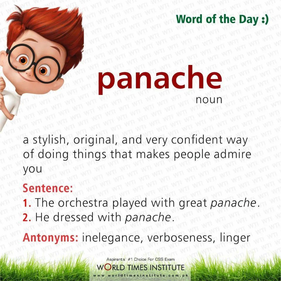 You are currently viewing Word of the Day-Panache