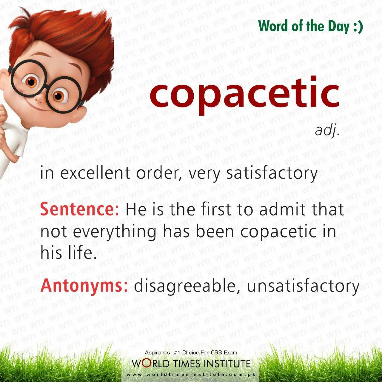 Read more about the article Word of the Day-Copacetic
