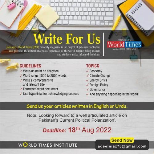Read more about the article Write for our Magazine