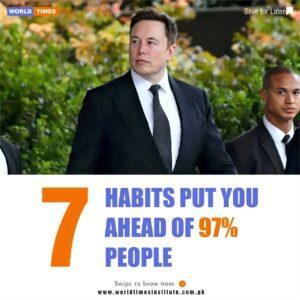 Read more about the article 7 Habits Put You Ahead of 97% People. 13-09-2022