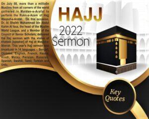 Read more about the article Hajj 2022 Sermon