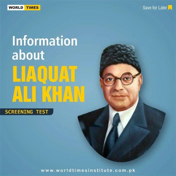 You are currently viewing Information about Liaquat Ali Khan 26-09-2022