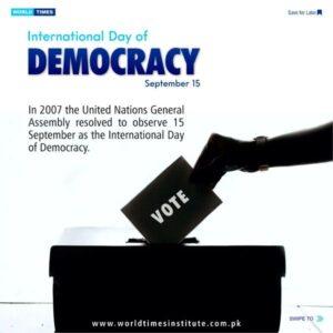 Read more about the article International Day of Democracy 15-09-2022