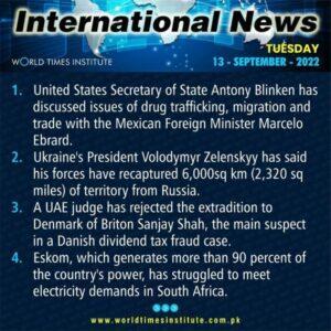 Read more about the article International News of the Day 13-09-2022