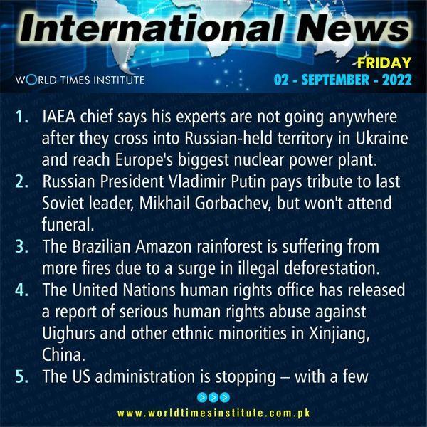 Read more about the article International News of the Day. 02-09-2022