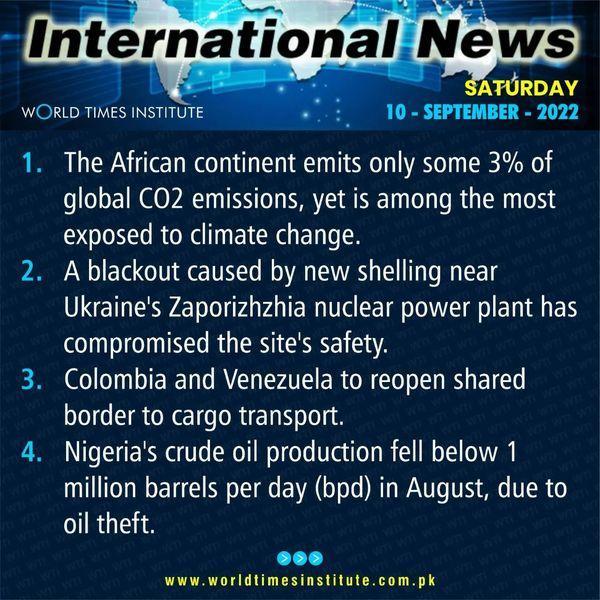 You are currently viewing International News of the Day. 10-09-2022