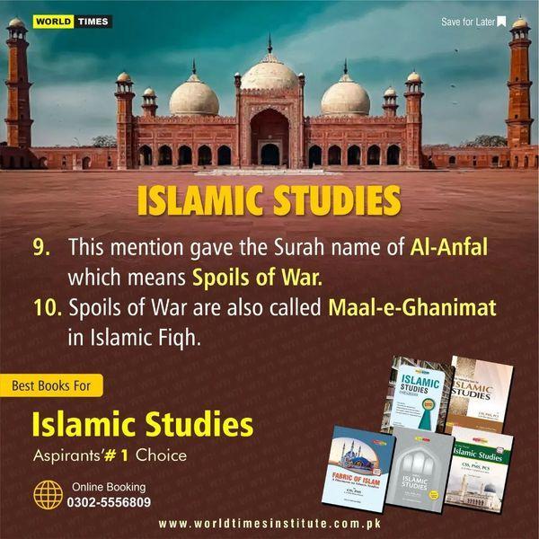 Read more about the article Islamic Studies. 20-09-2022