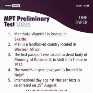 Read more about the article MPT One Paper MCQs 21-09-2022