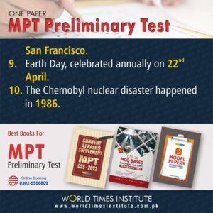 Read more about the article MPT One Paper MCQs 31-08-2022