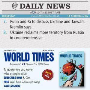 Read more about the article News of the Day. 14-09-2022