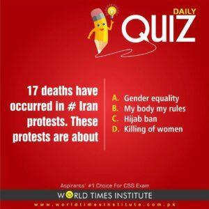 Read more about the article Quiz of The Day 23-09-2022