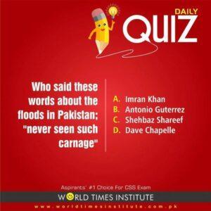 Read more about the article Quiz of the Day! 14-09-2022