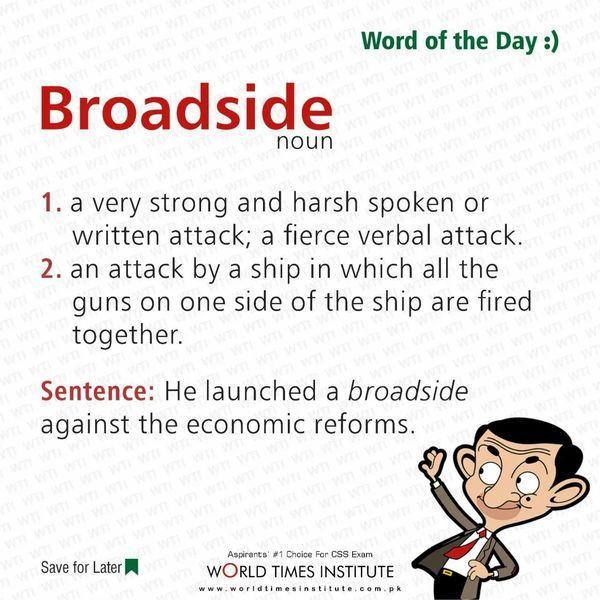 You are currently viewing Word of the day Broadside 14-09-2022