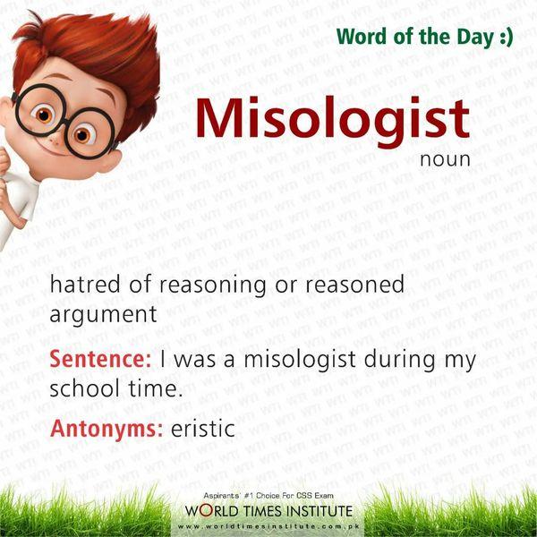 Read more about the article Word of the day Misologist 01-09-2022