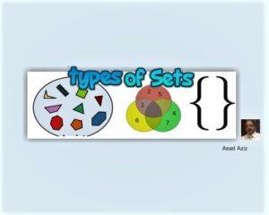 Read more about the article Types of Sets By Sir Asad Aziz
