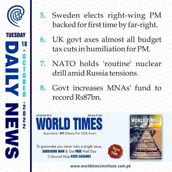 Read more about the article Daily News. 18-10-2022