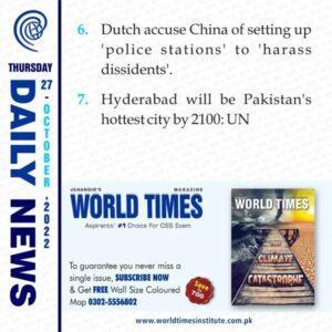 Read more about the article Daily News. 27-10-2022