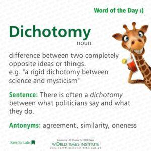 Read more about the article Dichotomy 12-10-2022