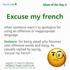 Read more about the article Excuse my french 21-10-2022