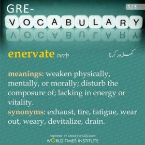 Read more about the article GRE-VOCABULARY 12-10-2022