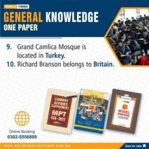 Read more about the article General knowledge (One Paper) 19-10-2022