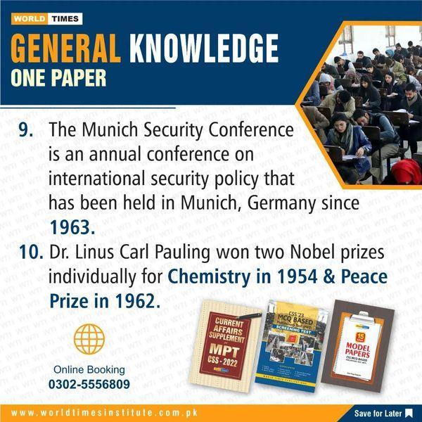 Read more about the article General knowledge (One Paper) 26-10-2022