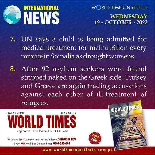 Read more about the article International News of the Day. 19-20-2022