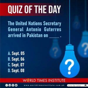 Read more about the article Quiz of the Day! 13-10-2022