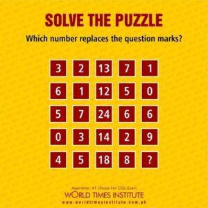 Read more about the article Solve the Puzzle. 18-10-2022