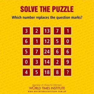 Read more about the article Solve the Puzzle. 18-10-2022
