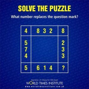 Read more about the article Solve the Puzzle. 21-10-2022