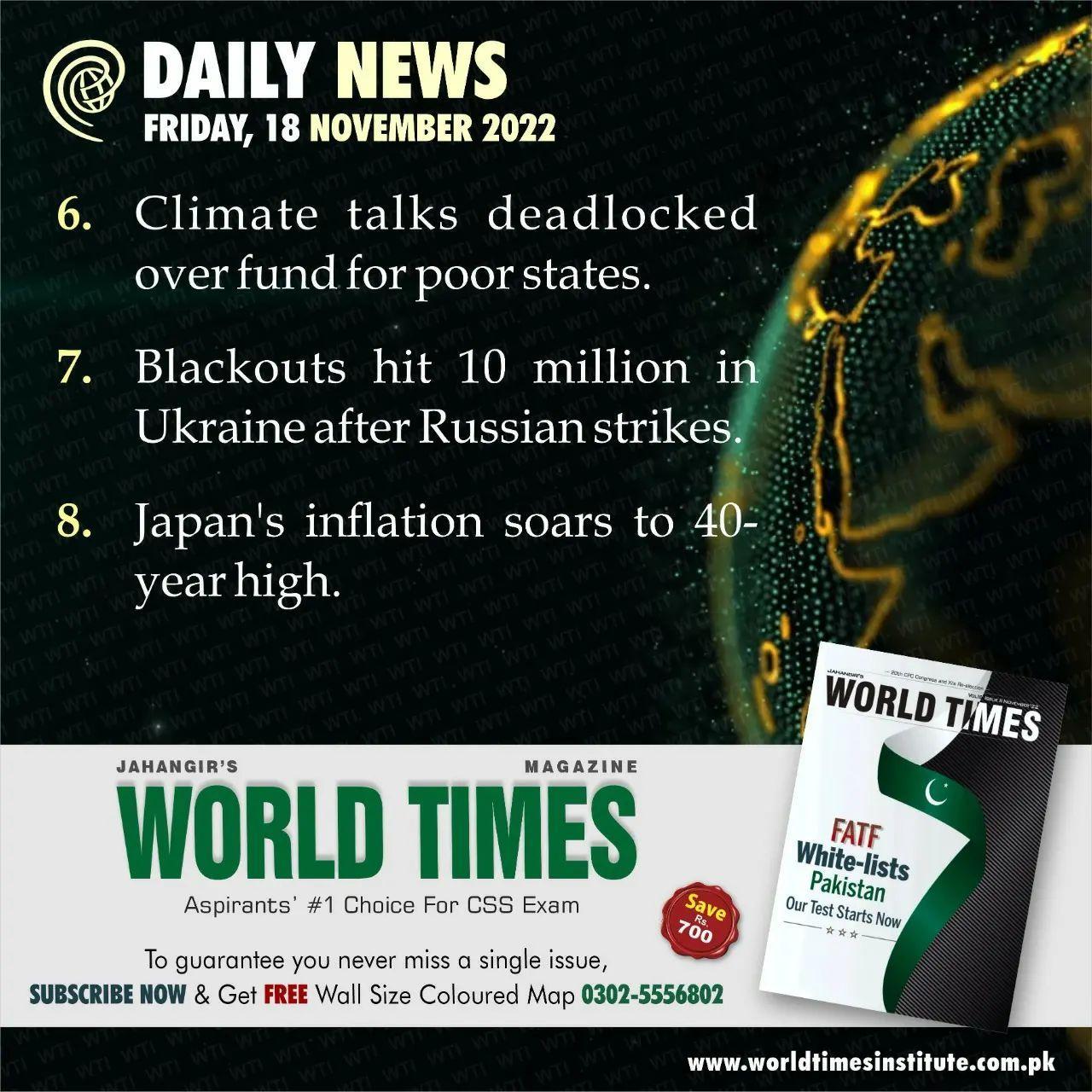 You are currently viewing Daily News. 18-11-2022