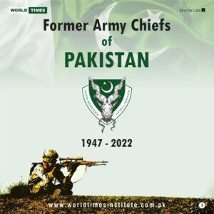 Read more about the article Former Army Chiefs of Pakistan (1947 – 2022) 27-11-2022