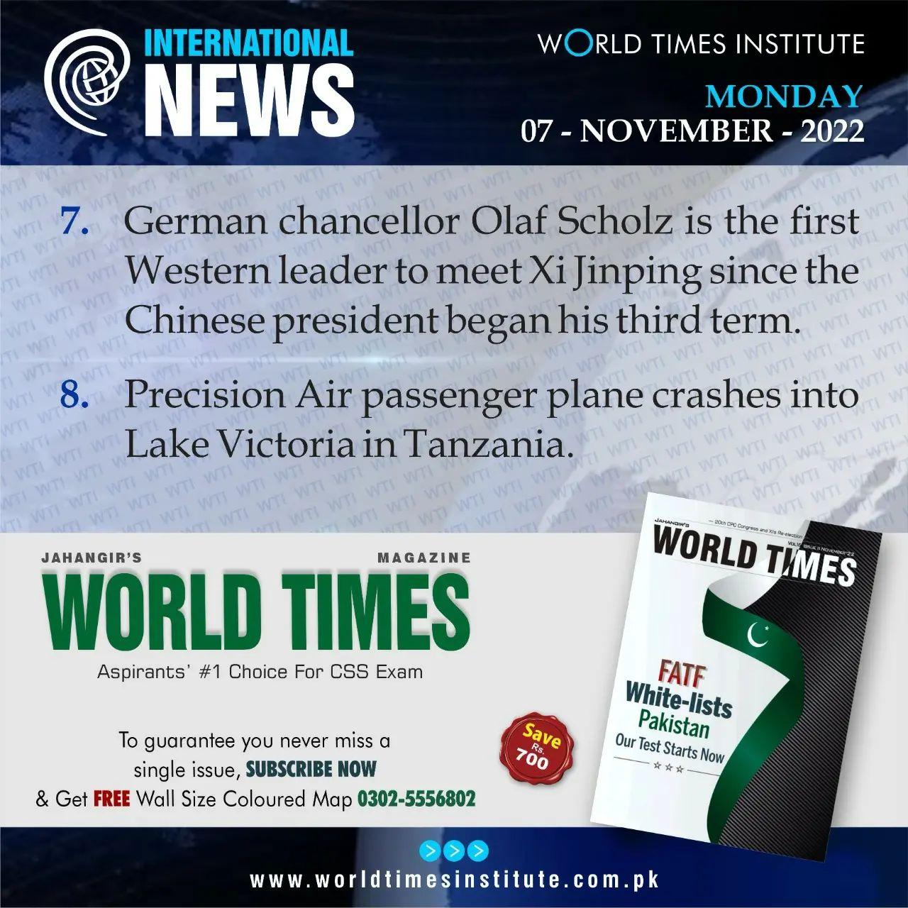 Read more about the article International News of the Day. 07-11-2022