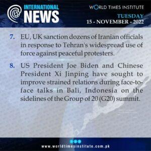 Read more about the article International News of the Day. 15-11-22