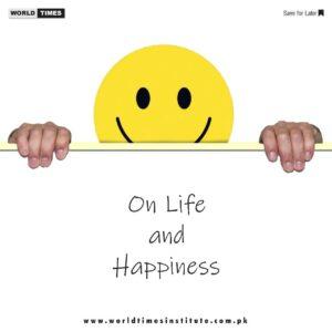 Read more about the article On life and happiness 18-11-2022