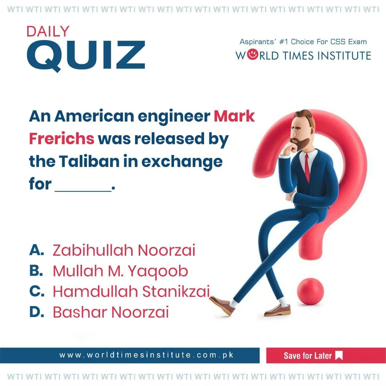 Read more about the article Quiz of the Day! 16-11-2022
