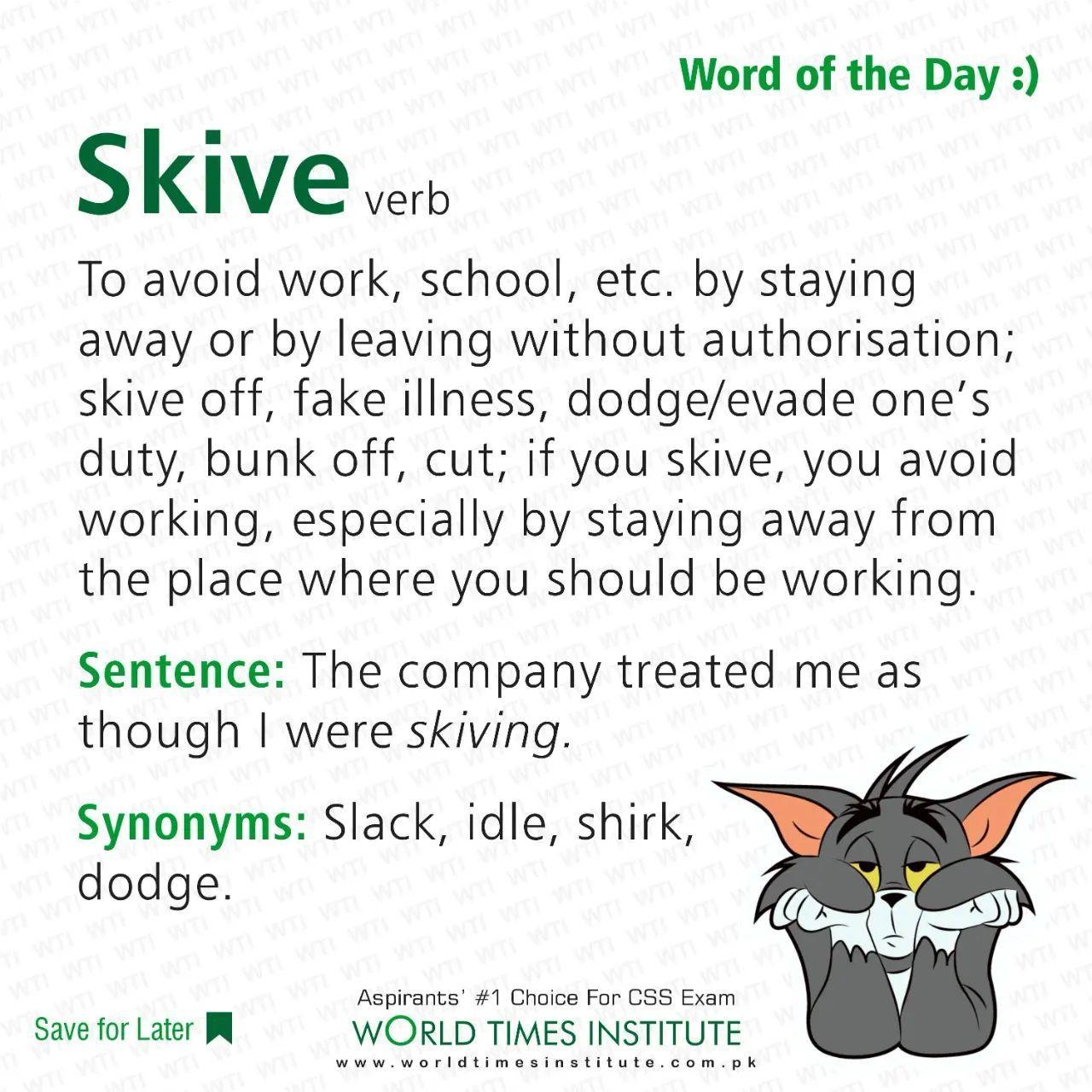 You are currently viewing Skive(Word of the day) 16-11-2022