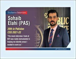 Read more about the article Exclusive Interview Sohaib Elahi (PAS) 20th in Pakistan CSS 2021-22