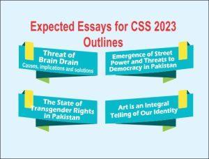 Read more about the article Expected Essays for CSS 2023 Outlines