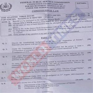 Read more about the article CSS Constitutional Law Paper 2023