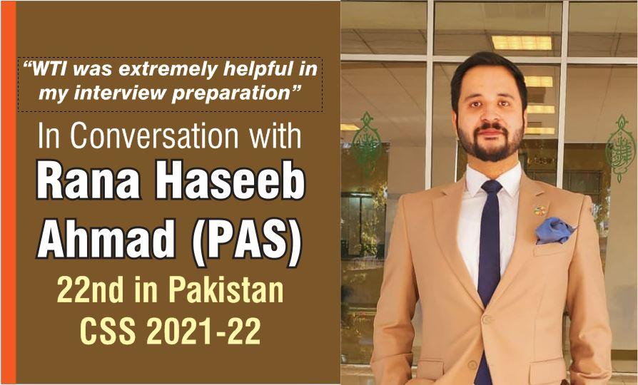 You are currently viewing In Conversation with Rana Haseeb Ahmad (PAS)