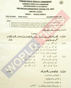 Read more about the article PMS Paper 2023 Punjabi (Paper-I)