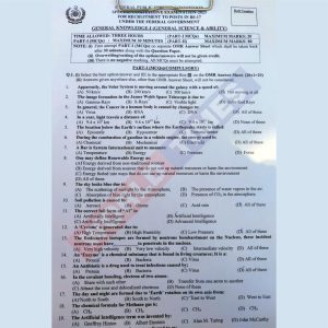 Read more about the article CSS Special Competitive Examination Paper 2023 (General Science & Ability)